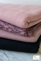 09/09/2024 Fabric Happy Hour! Mauve Midnight, Sweater Knit Bundle. READY TO SHIP! - Boho Fabrics - Fabric Bundles