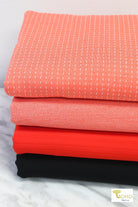 10/04/2024 Fabric Happy Hour! Hallowed Orange, Athletic Knit Bundle. READY TO SHIP! - Boho Fabrics - Fabric Bundles