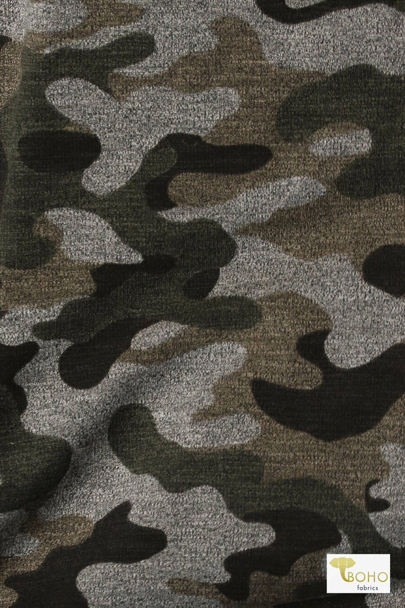 11/06/2024 Fabric Happy Hour! Green Vintage Camo, Knit Bundle. READY TO SHIP! - Boho Fabrics - Fabric Bundles