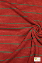 12/09/2024 Fabric Happy Hour! Cinnamon Stripes, Waffle Knit Bundle. READY TO SHIP! - Boho Fabrics - Fabric Bundles