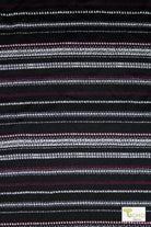 12/16/2024 Fabric Happy Hour! Plum Stripes, Sweater Knit Bundle. READY TO SHIP! - Boho Fabrics - Fabric Bundles