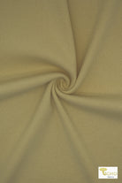 1x1 Rib Knit, Khaki. SOLD BY THE HALF YARD! - Boho Fabrics - Rib Solid, Knit Fabric