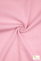 1x1 Rib Knit, Pink. SOLD BY THE HALF YARD! - Boho Fabrics - Rib Solid, Knit Fabric