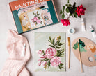 Abstract Roses painting kit, impressionist painting kit - Boho Fabrics - 