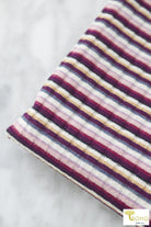 Adalyn Stripes, Rib Knit. RIB-126 - Boho Fabrics