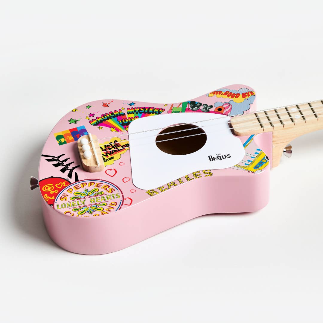 Beatles + loog mini guitar - Boho Fabrics - Musical Instruments for Kids