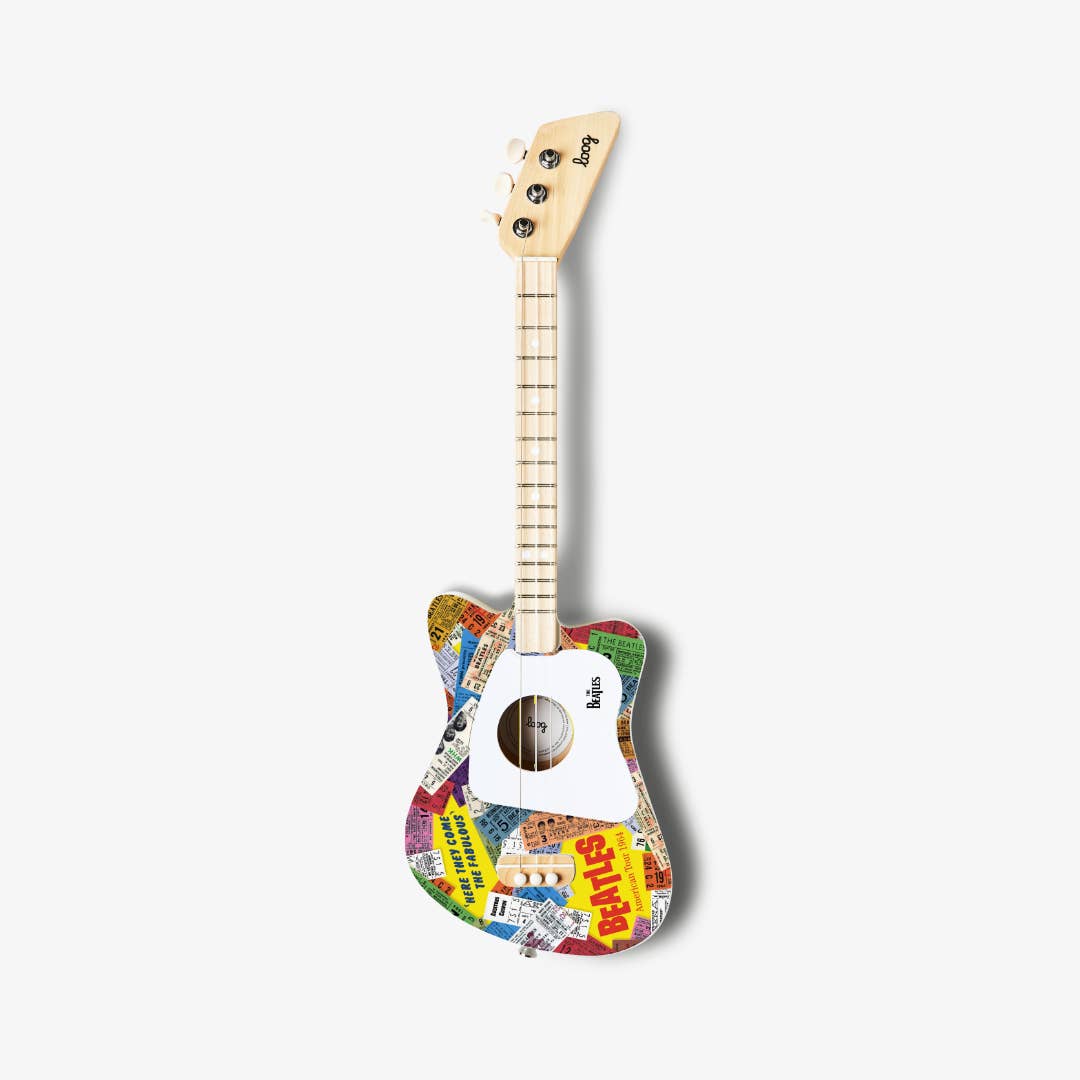 Beatles + loog mini guitar - Boho Fabrics - Musical Instruments for Kids