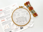 Beginner Embroidery Kit - Stitch Sampler for beginners - Boho Fabrics - 