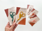 Bird scissors, small sewing scissors, stork scissors - Boho Fabrics - 