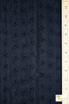 Black Sunflower Embroidered, Woven Fabric - Boho Fabrics - Shirting, Woven