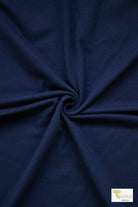 Blue Sapphire Cotton Spandex Knit Fabric - Boho Fabrics - Cotton Spandex Solid Fabric