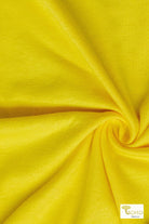 Canary Yellow, Cotton Jersey Knit Fabric - Boho Fabrics - Cotton Spandex Solid Fabric