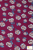 Cascade Blooms on Sangria, DBP. BPP-313 - Boho Fabrics