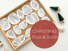 Christmas/Holiday. Stick & Stitch Embroidery designs, embroidery patterns (PRE - ORDER) - Boho Fabrics - 