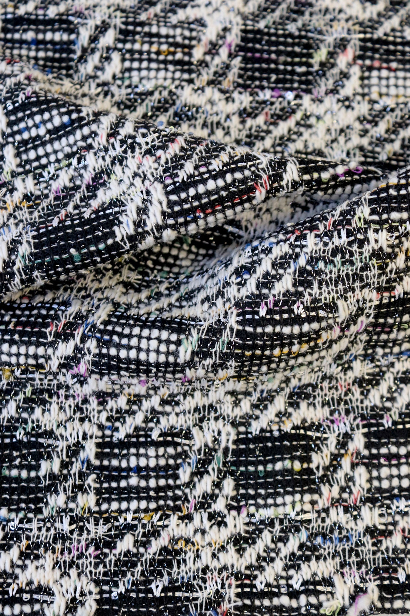 Confetti Plaid Boucle, Jacquard Knit Fabric (PRE - ORDER) - Boho Fabrics - Jacquard Knit Fabric