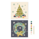 Cozy Holidays Paint by Number Kit + Travel Easel - Boho Fabrics - 