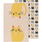 Danica Studio Meow Meow Cats Kitchen Towel Set of 2. (PRE - ORDER) - Boho Fabrics - Home Decor