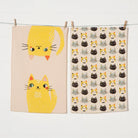 Danica Studio Meow Meow Cats Kitchen Towel Set of 2. (PRE - ORDER) - Boho Fabrics - Home Decor