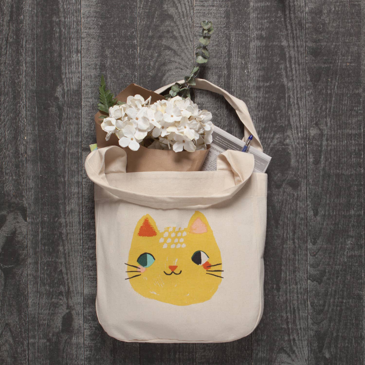 Danica Studio Meow Meow Cats Tote Bag. (PRE - ORDER) - Boho Fabrics - Bags