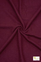 Deep Currant Red, Solid Brushed Sweater Knit Fabric - Boho Fabrics - Sweater Solids, Knit Fabric