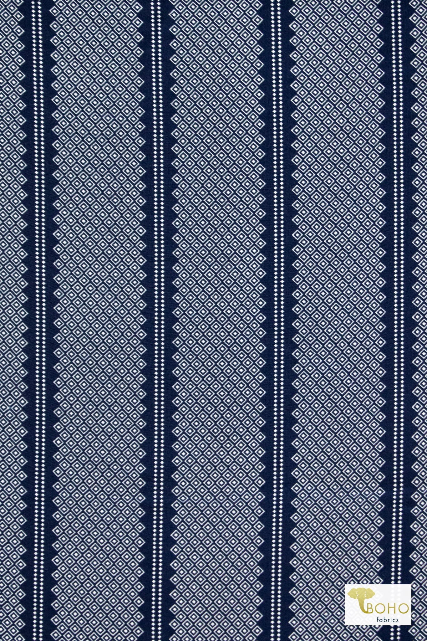 Diamond Luxe in Navy, Georgette Woven Fabric - Boho Fabrics - Georgette, Woven