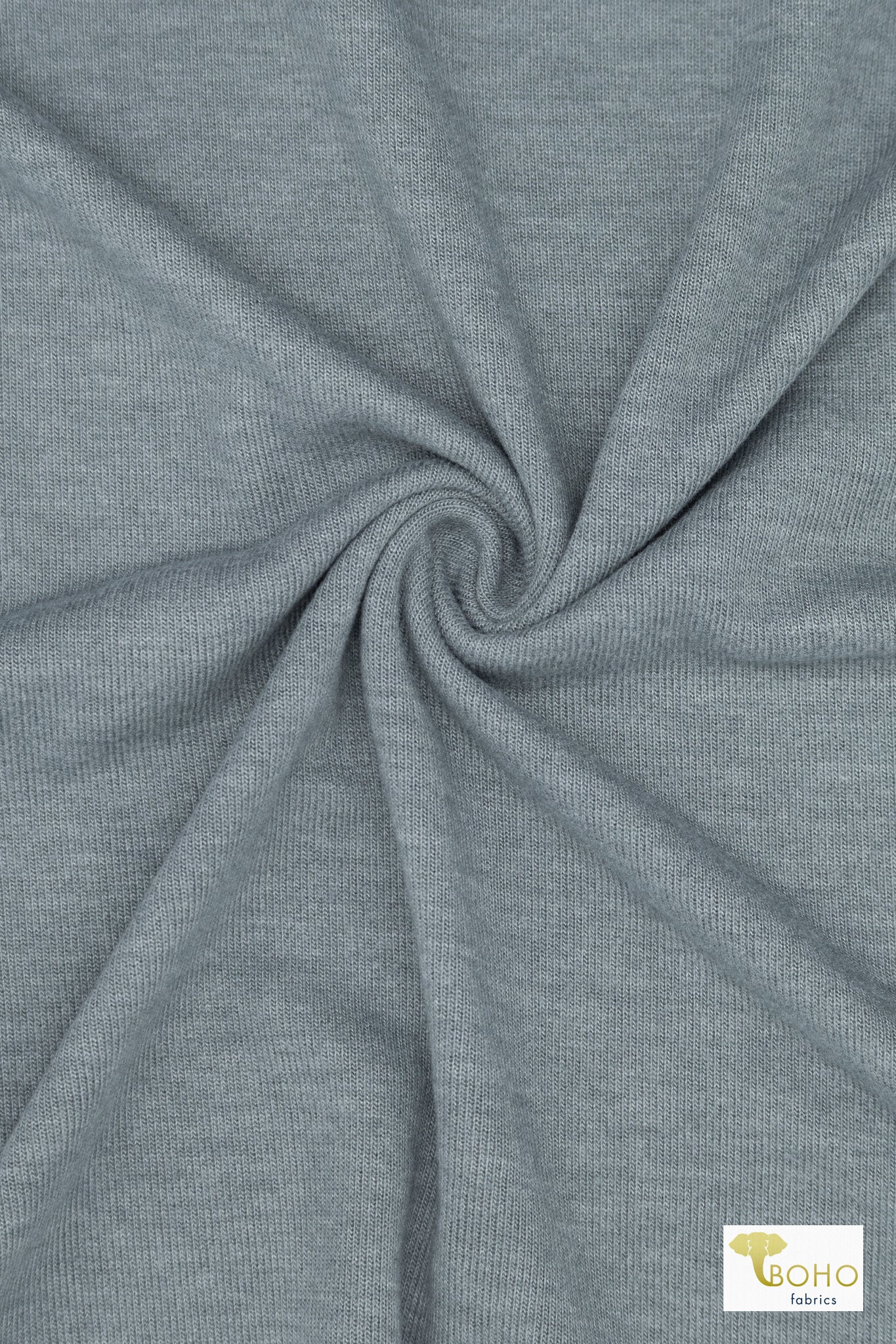 Dove Gray, Solid Brushed Sweater Knit Fabric - Boho Fabrics - Sweater Solids, Knit Fabric