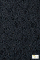 Ebony Rose, Woven Lace Fabric - Boho Fabrics - Lace, Woven