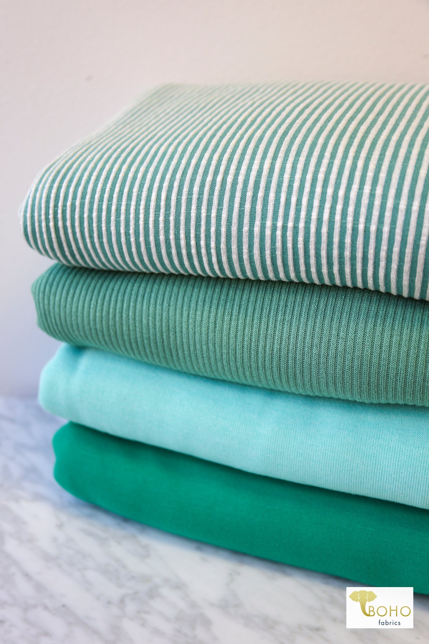 Emerald Coast, Knit Capsule Bundle (CM - CAPS - 06) - Boho Fabrics - Fabric Bundles