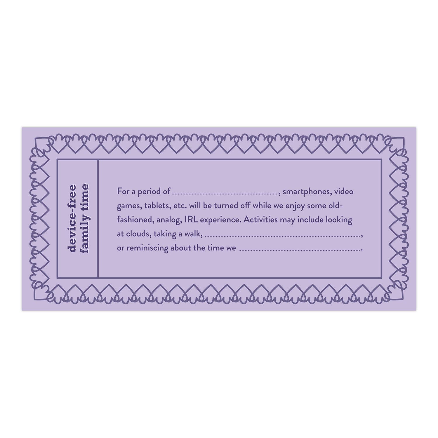 Fill in the Love® Mom Vouchers - Boho Fabrics - Stationary