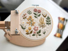 Floral Embroidery DIY Kit, modern embroidery craft kit - Boho Fabrics - 