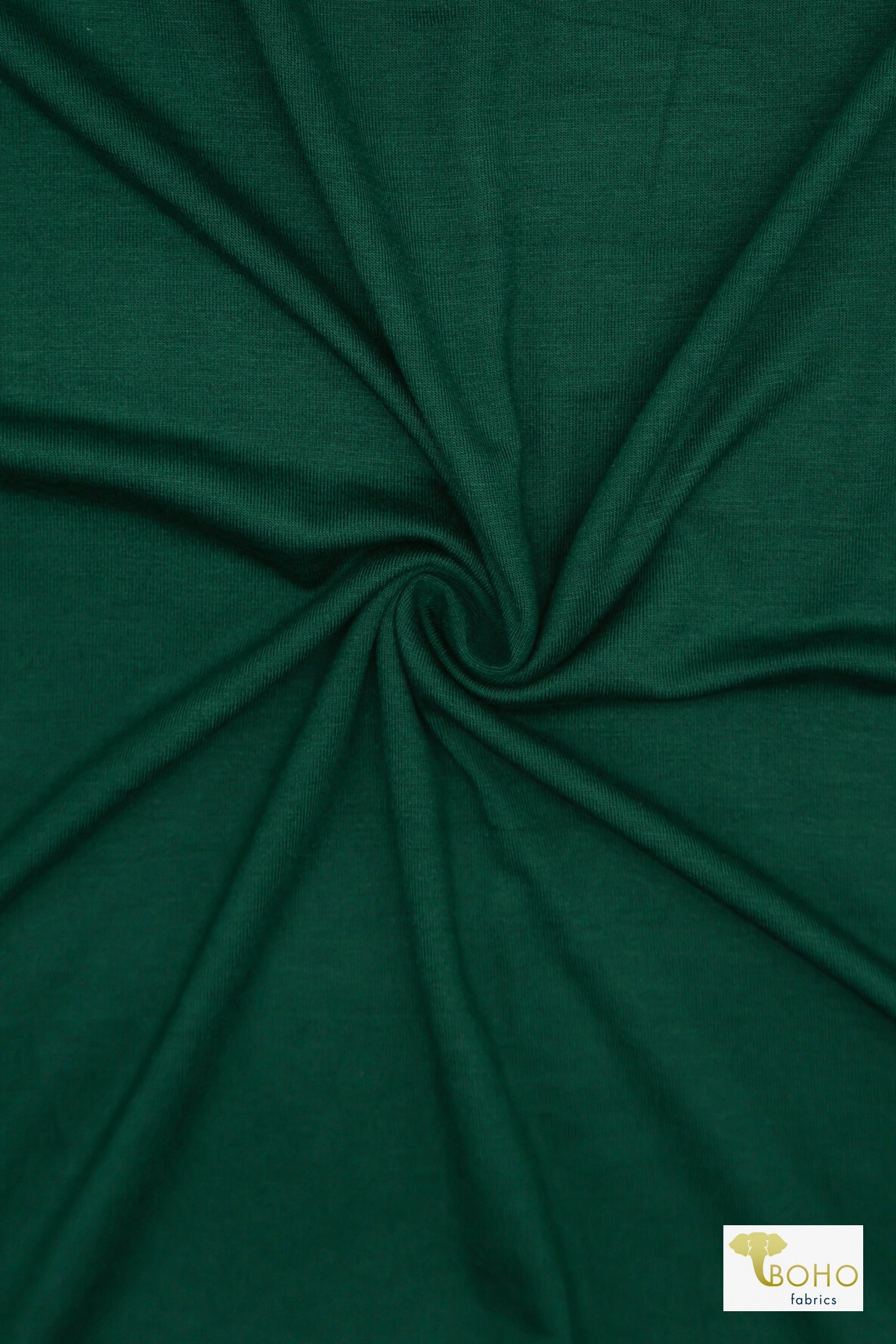 Forest Green, Solid Rayon Spandex Knit Fabric - Boho Fabrics - Rayon Jersey Solid, Knit Fabric