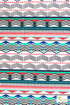 Geo Mountain Stripe, Swim/Athletic Knit Fabric - Boho Fabrics - Swim Knit, Printed Fabric