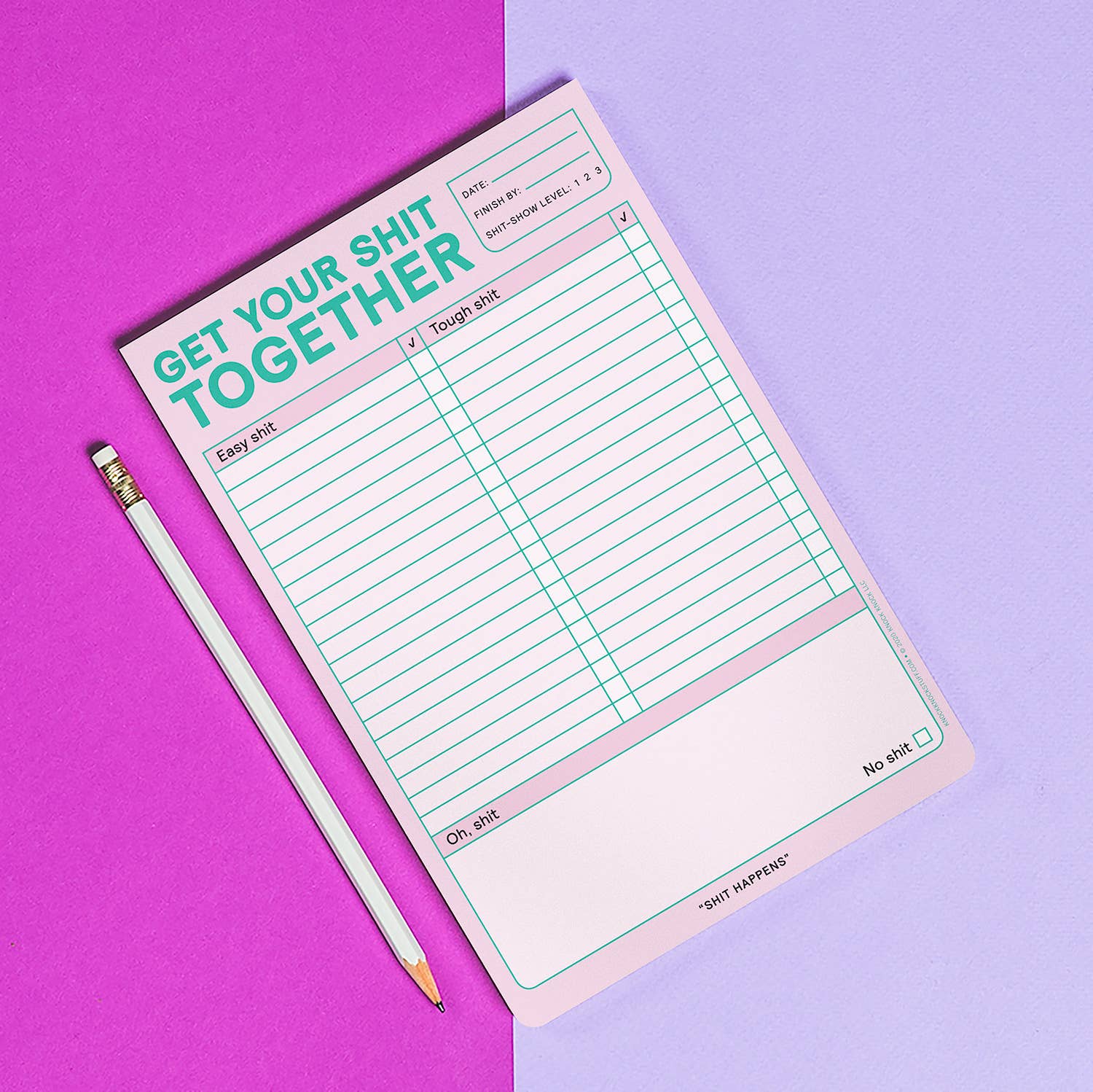 Get Your Shit Together Pad (Pastel Edition) - (Pre - Order) - Boho Fabrics - Stationary