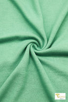 Glacier Mint, Solid Brushed Sweater Knit Fabric - Boho Fabrics - Sweater Solids, Knit Fabric