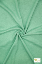 Glacier Mint, Solid Brushed Sweater Knit Fabric - Boho Fabrics - Sweater Solids, Knit Fabric