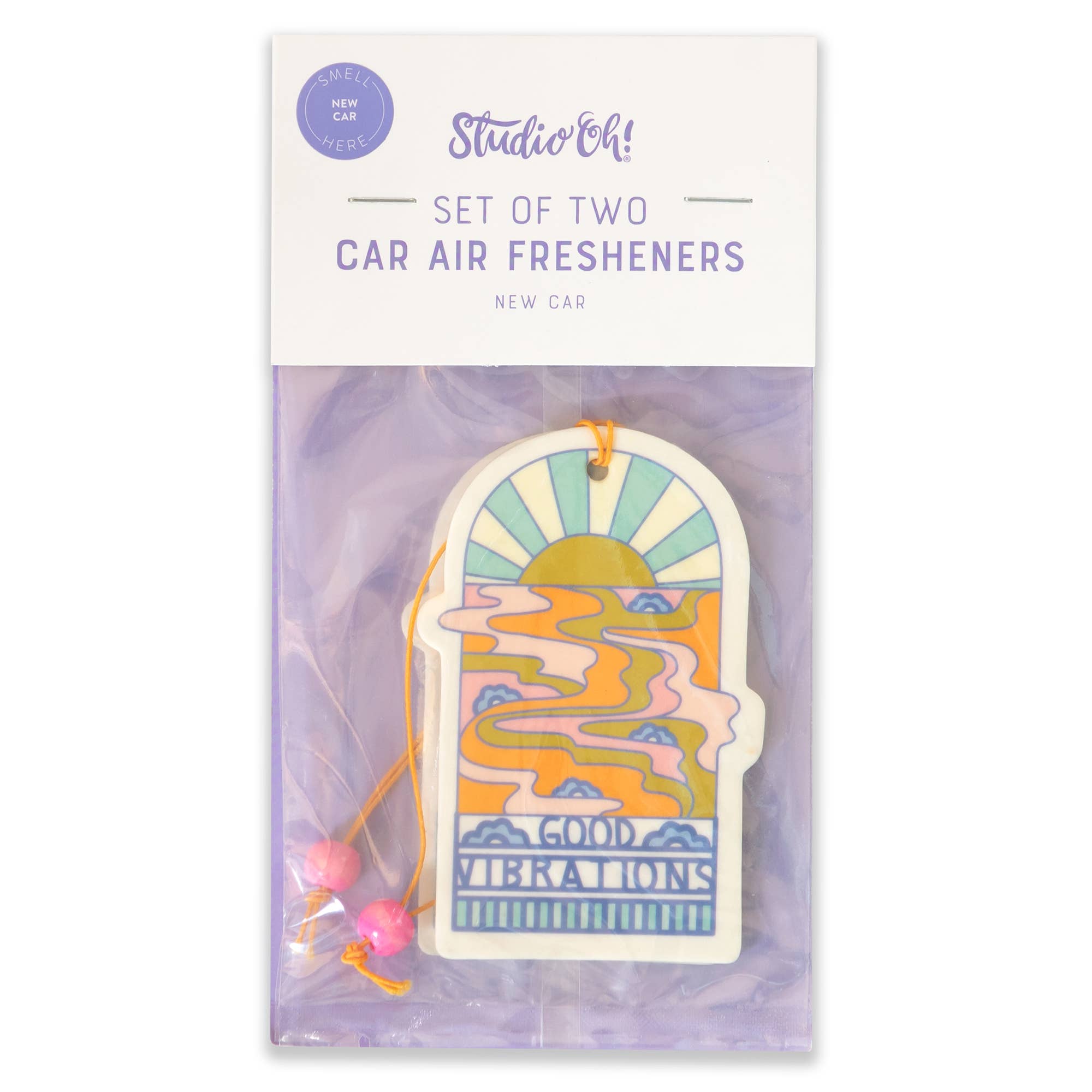 Good Vibrations by Elizabeth Olwen Air Freshener - Pack of 2 - Boho Fabrics - 