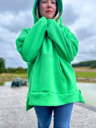 Green Apple, Sweatshirt Fleece - Boho Fabrics - Sweatshirt Fleece