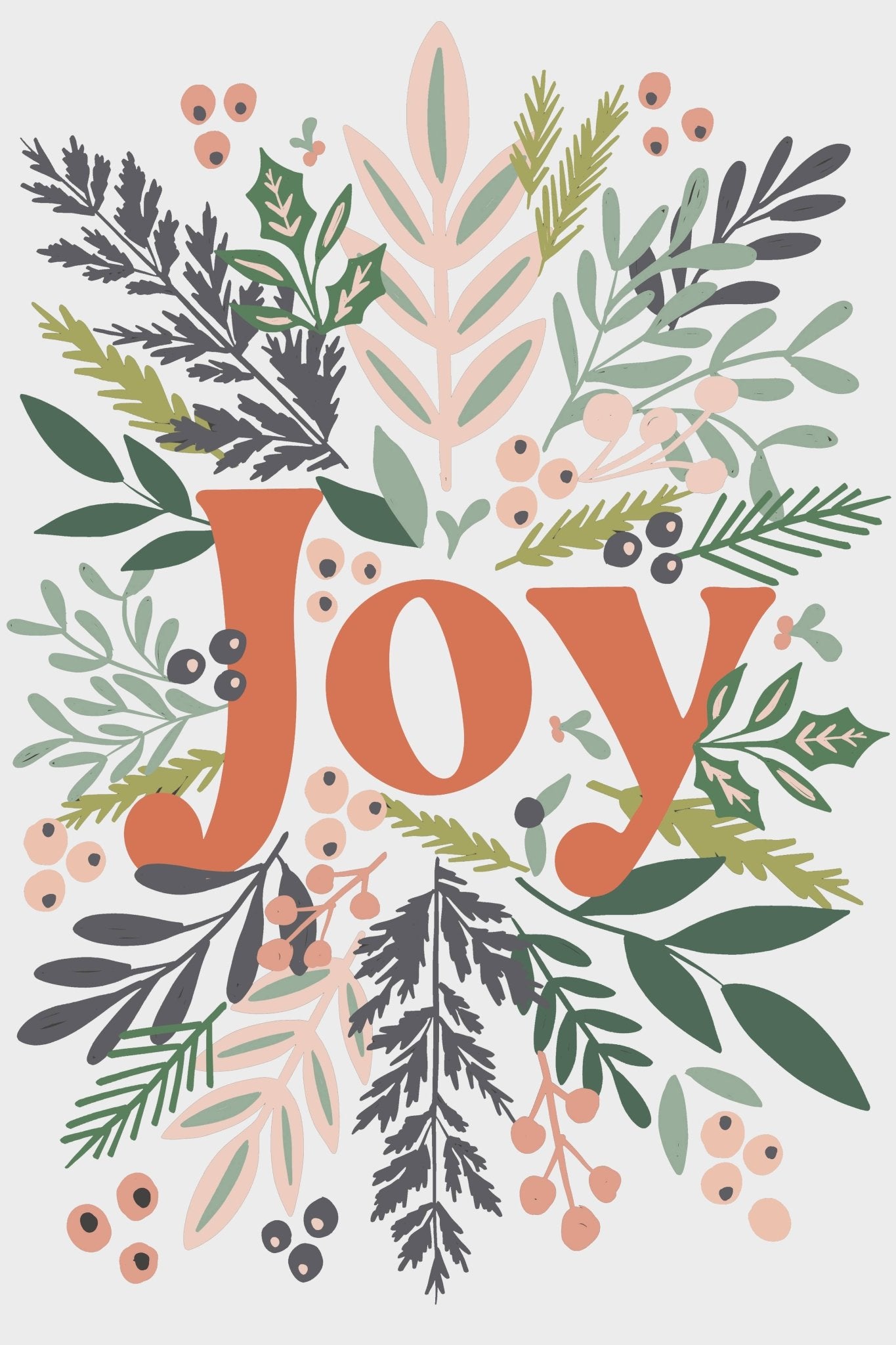 Holiday Joy 12 x 18" Paint by Number Kit - Boho Fabrics - 