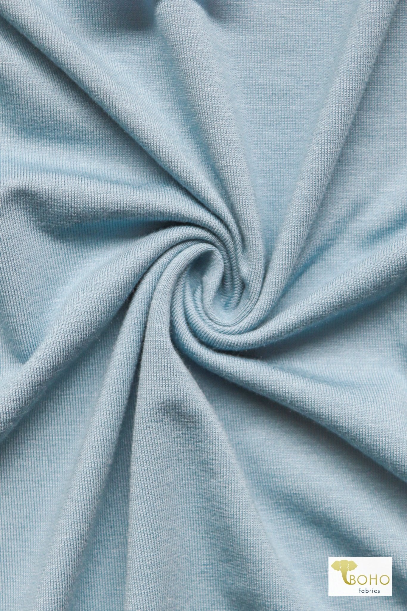 Ice Blue, Solid Rayon Spandex Knit Fabric - Boho Fabrics - Rayon Jersey Solid, Knit Fabric