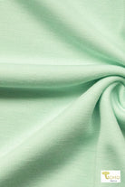 Ice Mint, Ponte Solid Knit Fabric - Boho Fabrics - Ponte Solid, Knit Fabric