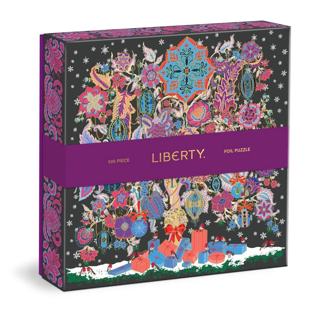 Liberty Christmas Tree of Life 500 Piece Foil Puzzle - Boho Fabrics - Puzzle