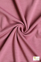 Light Mauve, Solid Rayon Spandex Knit Fabric - Boho Fabrics - Rayon Jersey Solid, Knit Fabric