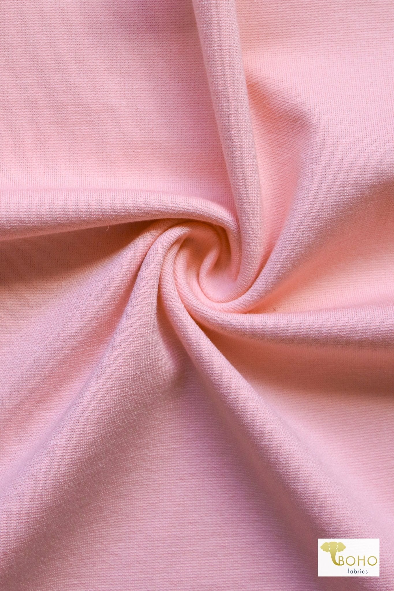 Light Pink, Ponte Solid Knit Fabric (PRE - ORDER) - Boho Fabrics - Ponte Solid, Knit Fabric