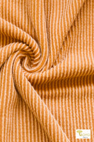 Light Tangerine 2 - Tone, Rib Knit Fabric - Boho Fabrics - Rib Solid, Knit Fabric