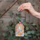 Love Joy Peace Rainbow Car Air Freshener - Pack of 2 - Boho Fabrics - 