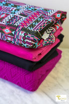 Magenta Tapestry, Athletic Knit Bundle (CM - ATHL - 02) - Boho Fabrics - Fabric Bundles