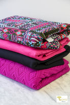 Magenta Tapestry, Athletic Knit Bundle (CM - ATHL - 02) - Boho Fabrics - Fabric Bundles