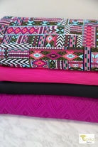 Magenta Tapestry, Athletic Knit Bundle (CM - ATHL - 02) - Boho Fabrics - Fabric Bundles