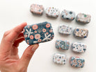 Magnetic Needle Tin, floral needle case, needle keeper. - Boho Fabrics - 