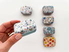 Magnetic Needle Tin, floral needle case, needle keeper. (PRE - ORDER) - Boho Fabrics - 